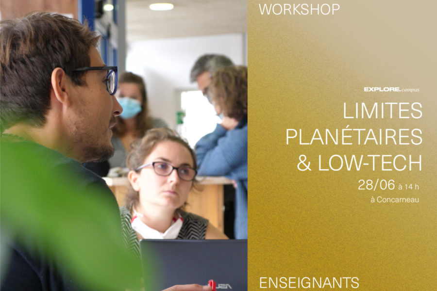 Workshop « Enseignants » – Limites planétaires et low-tech